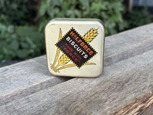 Force Cereal Holforce biscuit Sample tin c1930s