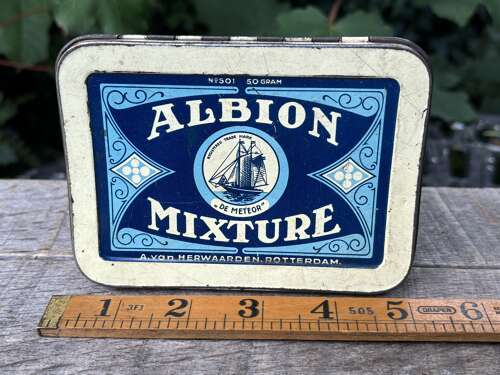 Albion Ship Image Tobacco Tin c1920s