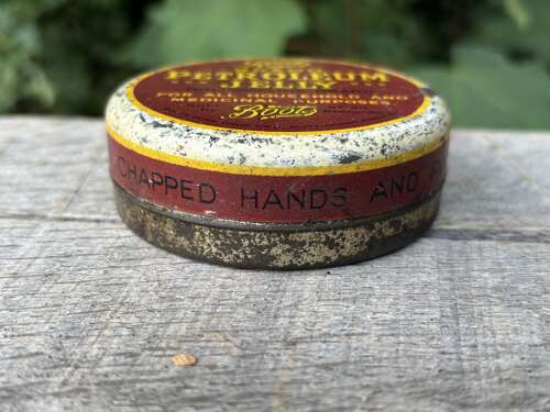 Boots Chemist Petroleum Jelly Ointment Tin c1930s