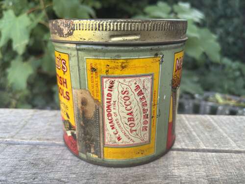 Superb MacDonald's Montreal British Consols Tobacco tin c1920s