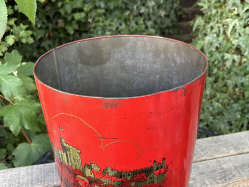 Large Shop Display Lovell's Toffee Shop Advertising Bin Tin c1930s