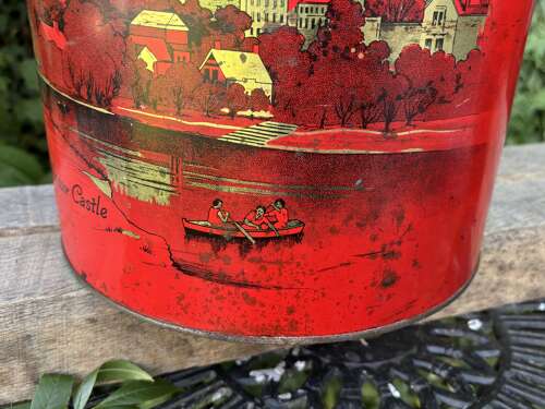 Large Shop Display Lovell's Toffee Shop Advertising Bin Tin c1930s
