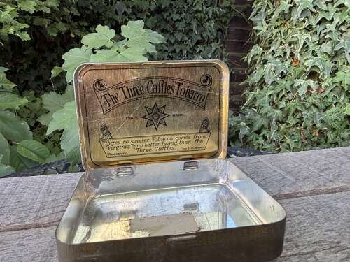 Unusual Wills Three Castles New Zealand Tobacco Tin c1930s