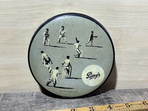 Parry’s England vs India cricket Match Toffee Tin c1968
