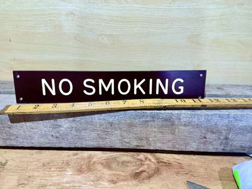 No Smoking Warning Sign c1950s