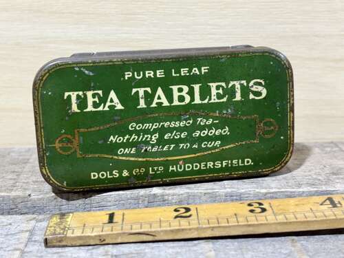 Dols & Co Huddersfield Tea Tablets Sample Size Tin c1920s