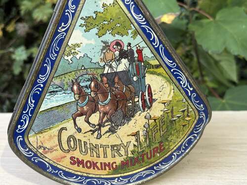 Player’s Countrylife Hunting Cycling Fishing Image Tobacco Tin c1910