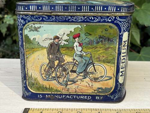 Player’s Countrylife Hunting Cycling Fishing Image Tobacco Tin c1910