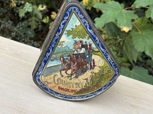 Player’s Countrylife Hunting Cycling Fishing Image Tobacco Tin c1910