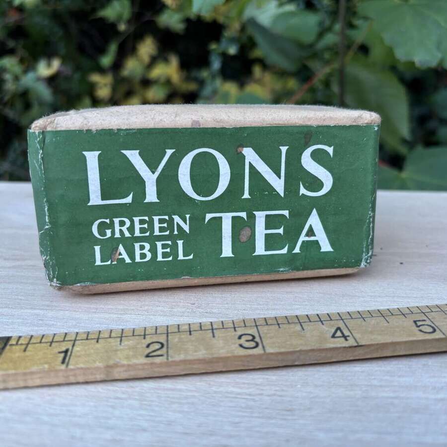 Lyons Green Label Full unopened Tea Packet / Pack c1930s