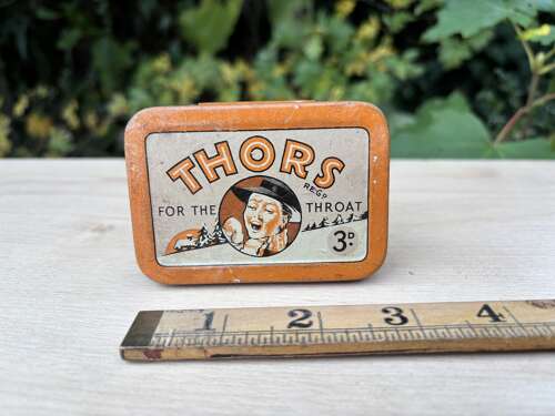 Garnett & Son Thors chemist advertising tin c1930s