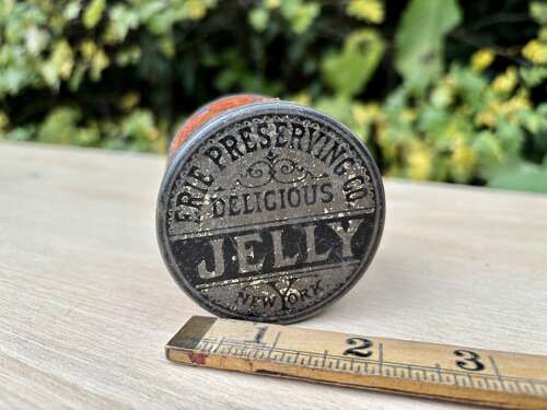 Erie Preserving co World Exposition New Orlean Jelly Drum Miniature Sample Tin c1900s