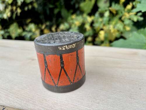 Erie Preserving co World Exposition New Orlean Jelly Drum Miniature Sample Tin c1900s