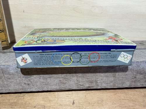 Craven & Sons Melbourne Olympic Biscuit Tin c1954
