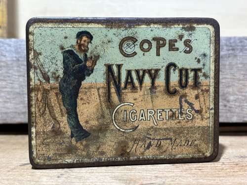 Cope’s Navy Cut Sailor Image 50 Cigarette Tin c1900s