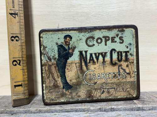 Cope’s Navy Cut Sailor Image 50 Cigarette Tin c1900s