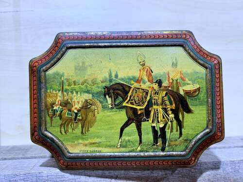 Superb McVitie & Price Military Soldier War Image Biscuit Tin c1890s