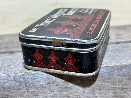 B. Morris & Son Three Witches Tobacco Tin c1900s