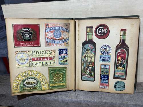 Victorian/ Edwardian Children's Advertising Scrap Album & Short Video