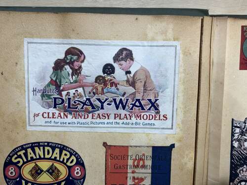 Victorian/ Edwardian Children's Advertising Scrap Album & Short Video