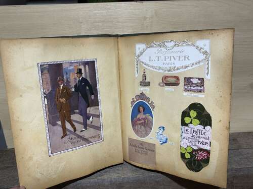 Victorian/ Edwardian Children's Advertising Scrap Album & Short Video