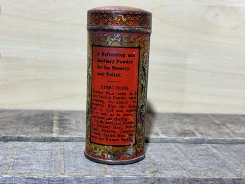 Children's Nursery Talcum Baby Powder Tin c1900s