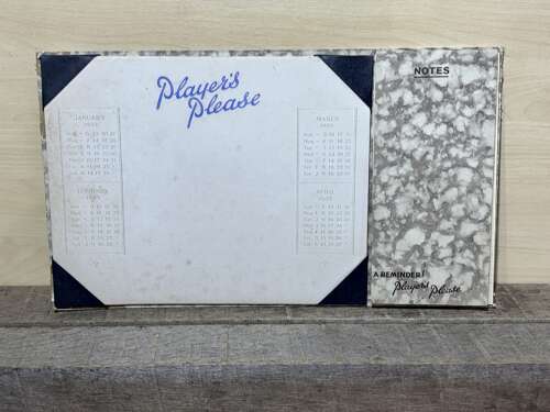 Player's Cigarette & Tobacco Desk Top Advertising Pad c1935