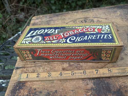 Llyod's All Tobacco Cigarette Display Box c1930s