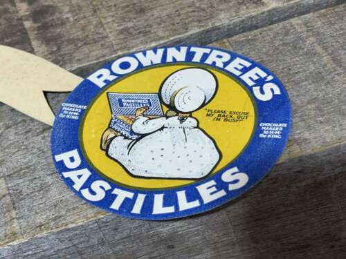 Rowntree's Pastilles Cadbury's Whole Milk Chocolate Card & Paper Ephemera Signs c1930s
