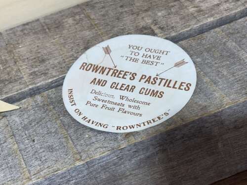 Rowntree's Pastilles Cadbury's Whole Milk Chocolate Card & Paper Ephemera Signs c1930s