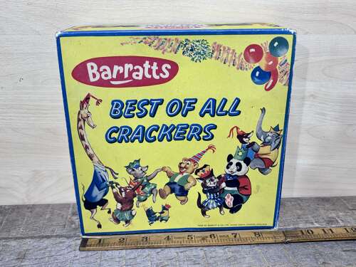 Barratt's Animal Christmas Crackers Box c1950-60s