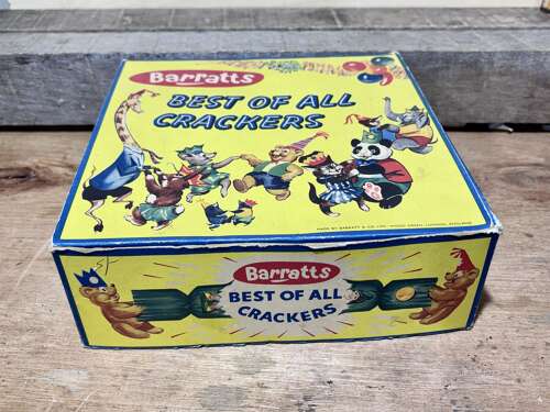 Barratt's Animal Christmas Crackers Box c1950-60s