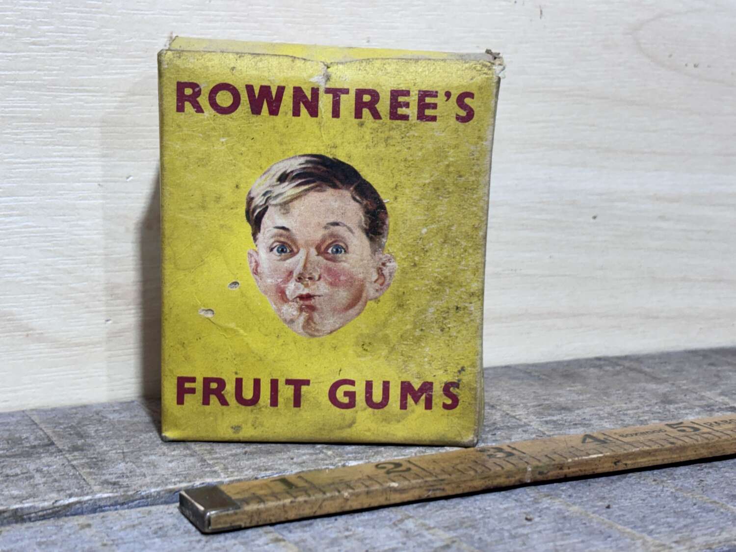 Vintage Rowntree's Fruit Gums Empty Sweet Box