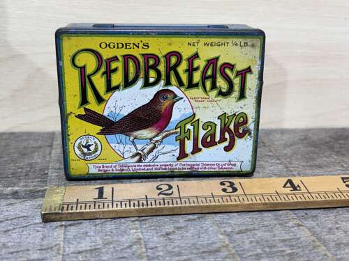 Ogden's Robin Red Breast Bird 1/4lb Tobacco Tin