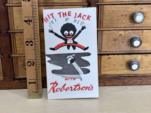 Robertson's Marmalade Jam Golly Hit The Jack Advertising Fold Out Bowl's Score Card c1950s
