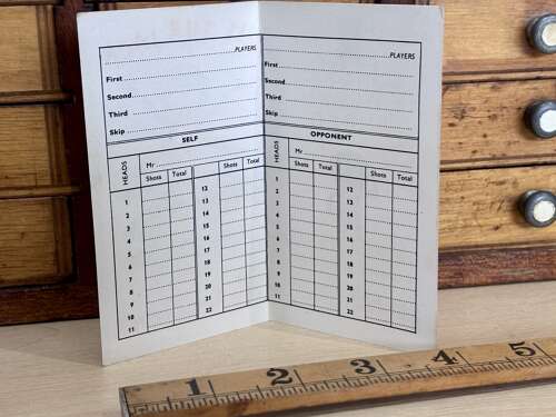 Robertson's Marmalade Jam Golly Hit The Jack Advertising Fold Out Bowl's Score Card c1950s