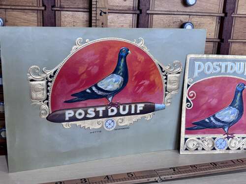 Superb Pair of Pigeon Bird Cigar Box Advertising labels. c1900s