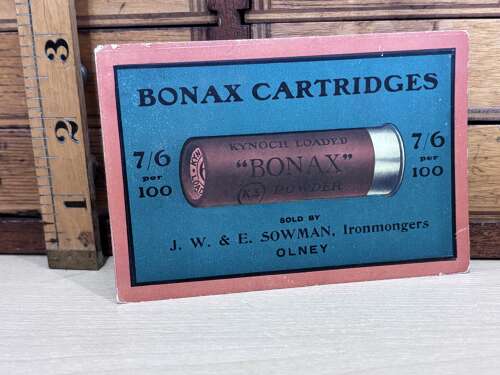 Bonax Sowman of Olney Advertising Trade Post Card Ephemera c1900s