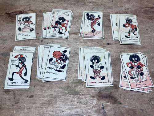 Superb The Frolicsome Gollywog Children's Snap Card Game c1915