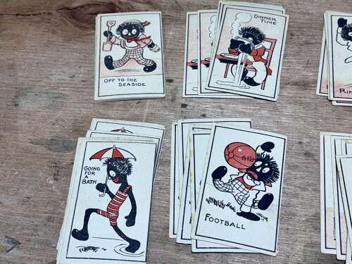 Superb The Frolicsome Gollywog Children's Snap Card Game c1915