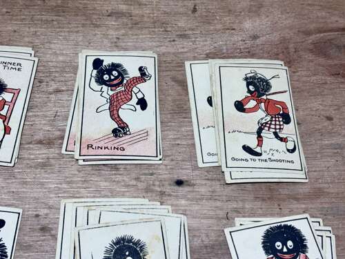 Superb The Frolicsome Gollywog Children's Snap Card Game c1915