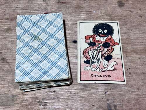 Superb The Frolicsome Gollywog Children's Snap Card Game c1915