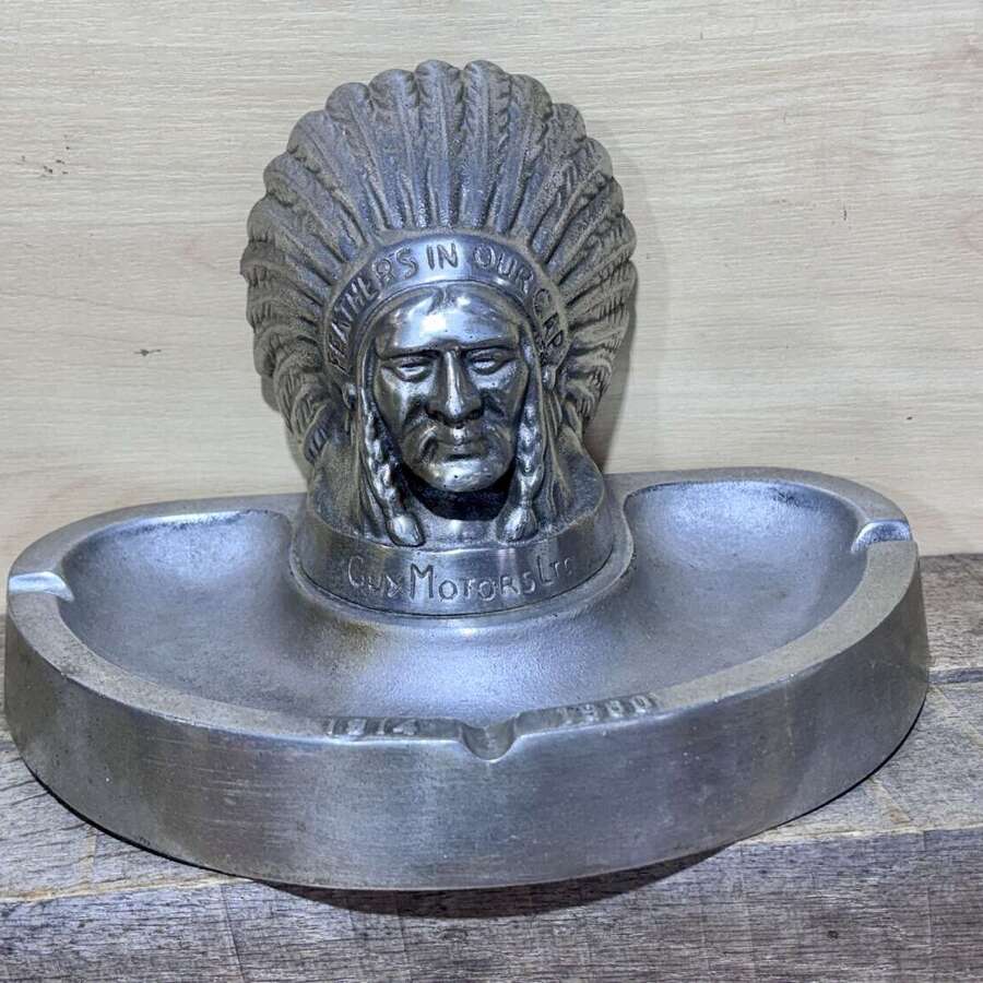 Guy Motors Coach Bus Alloy Indian Head Garage Mascot Wright & Pedley c1960s