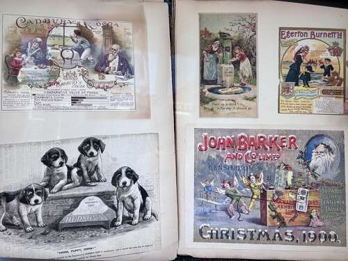 Video of a Victorian/ Edwardian Advertising Scrap Album