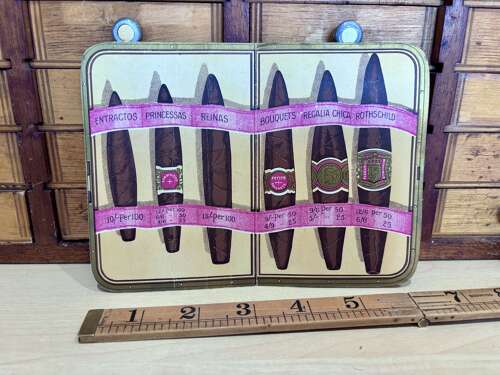 Superb Cigar Wallet Fold Out Advertising Trade Card Ephemera c1920s