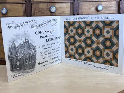 Superb Spooner & Co. Plymouth Greenwich Linoleum Advertising Trade Booklet c1900s
