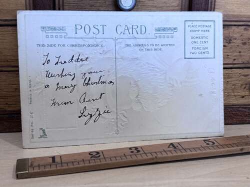 Early Santa Claus Christmas Post Card Ephemera c1900s