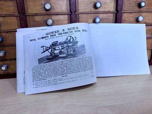 Gowar Manure Drills Farm Advertising Booklet Ephemera c1900s