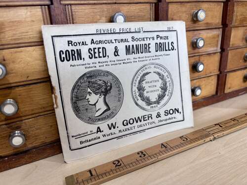 Gowar Manure Drills Farm Advertising Booklet Ephemera c1900s
