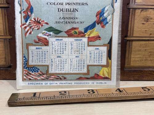Superb James Walker Printers Dublin Advertising Trade Silk c1900s